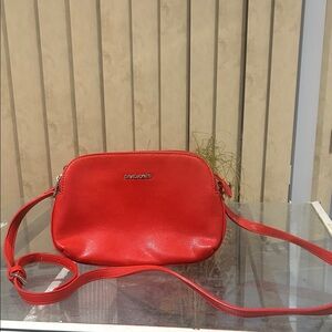 David Jones Red leather Crossbody Bag